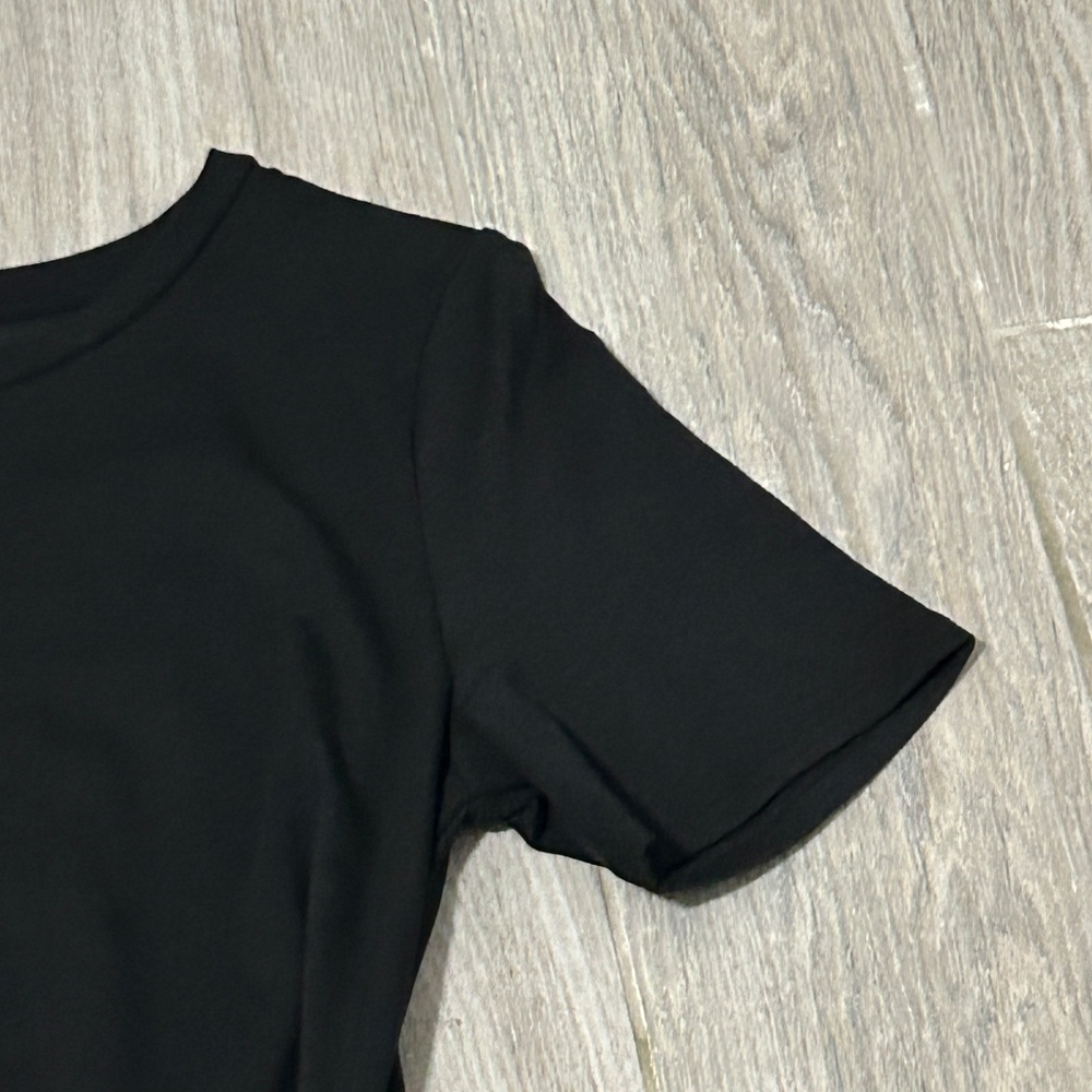 NWOT! Women's A New Day Black T-Shirt Wrap Dress - X-SMALL - Picture 8 of 9